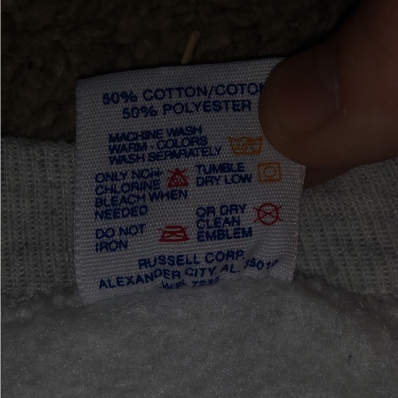 Rare Grey/white 1987 jerzees sweater pullover - Picture 4 of 6